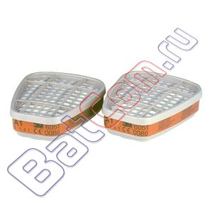 Фильтр для защиты от газов и паров 3M 6051 A1